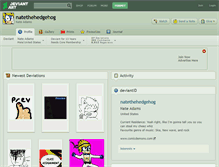Tablet Screenshot of natethehedgehog.deviantart.com