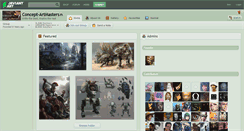 Desktop Screenshot of concept-artmasters.deviantart.com