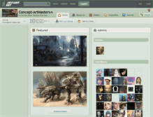 Tablet Screenshot of concept-artmasters.deviantart.com