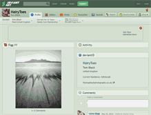 Tablet Screenshot of hairytoes.deviantart.com