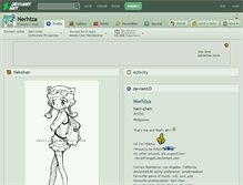 Tablet Screenshot of nerhiza.deviantart.com