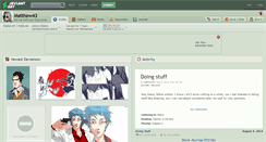 Desktop Screenshot of matthew43.deviantart.com