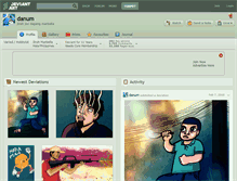 Tablet Screenshot of danum.deviantart.com