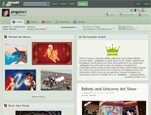 Tablet Screenshot of pinguino.deviantart.com