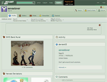 Tablet Screenshot of eeveelover.deviantart.com