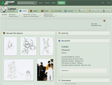 Tablet Screenshot of lumyn.deviantart.com
