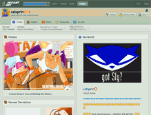 Tablet Screenshot of catsprin.deviantart.com