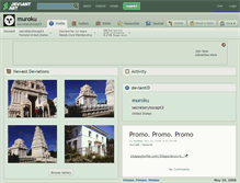 Tablet Screenshot of muroku.deviantart.com