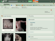 Tablet Screenshot of hermiony.deviantart.com