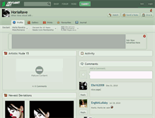 Tablet Screenshot of horiarave.deviantart.com