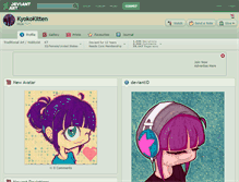 Tablet Screenshot of kyokokitten.deviantart.com