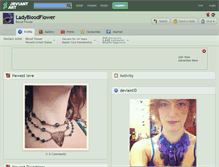 Tablet Screenshot of ladybloodflower.deviantart.com