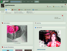 Tablet Screenshot of jadesomeone.deviantart.com