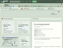 Tablet Screenshot of claus1.deviantart.com