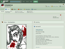 Tablet Screenshot of nickademus.deviantart.com