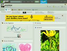 Tablet Screenshot of amyinblue.deviantart.com
