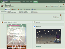 Tablet Screenshot of nomiwolf.deviantart.com