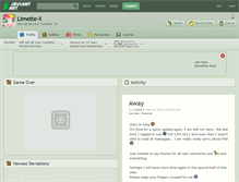 Tablet Screenshot of limette-x.deviantart.com