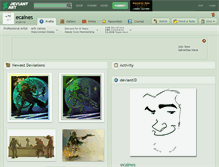 Tablet Screenshot of ecaines.deviantart.com