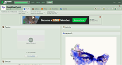 Desktop Screenshot of deepblueeyesz.deviantart.com