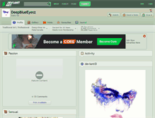 Tablet Screenshot of deepblueeyesz.deviantart.com