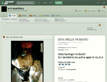 Tablet Screenshot of evil-deathfairy.deviantart.com