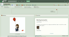 Desktop Screenshot of lunaxllama.deviantart.com