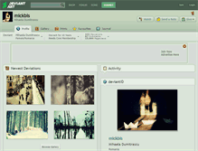 Tablet Screenshot of mickbis.deviantart.com