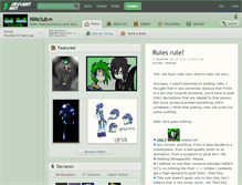 Tablet Screenshot of nmclub.deviantart.com