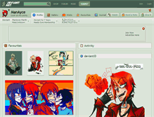 Tablet Screenshot of manayce.deviantart.com