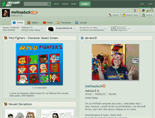 Tablet Screenshot of melissaduck.deviantart.com