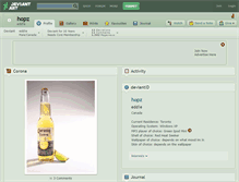 Tablet Screenshot of hopz.deviantart.com