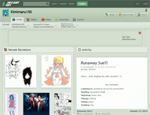 Tablet Screenshot of kimimaru150.deviantart.com