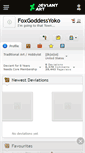 Mobile Screenshot of foxgoddessyoko.deviantart.com