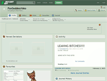 Tablet Screenshot of foxgoddessyoko.deviantart.com