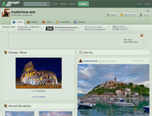 Tablet Screenshot of mysterious-one.deviantart.com
