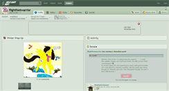 Desktop Screenshot of flightfootwarrior.deviantart.com