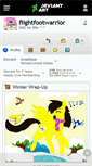 Mobile Screenshot of flightfootwarrior.deviantart.com