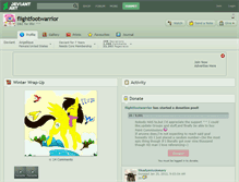 Tablet Screenshot of flightfootwarrior.deviantart.com