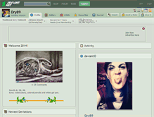 Tablet Screenshot of dry89.deviantart.com