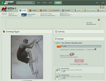Tablet Screenshot of kizza-1.deviantart.com
