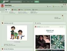Tablet Screenshot of kara-kaze.deviantart.com