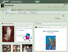 Tablet Screenshot of emcityturtle.deviantart.com