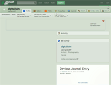 Tablet Screenshot of digitalisim.deviantart.com