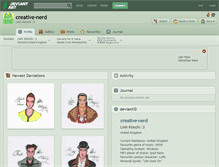 Tablet Screenshot of creative-nerd.deviantart.com