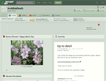 Tablet Screenshot of invisibledeath.deviantart.com