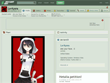 Tablet Screenshot of le-kyora.deviantart.com