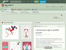 Tablet Screenshot of amu-chan13.deviantart.com