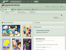 Tablet Screenshot of antonia-pete-fanclub.deviantart.com