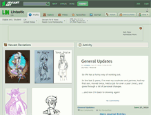 Tablet Screenshot of lintastic.deviantart.com